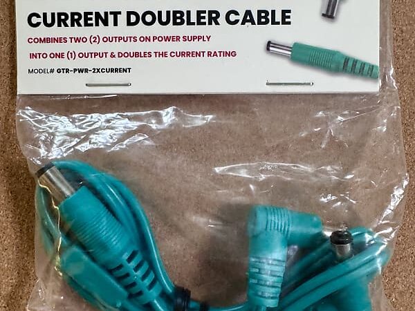 Gator GTR-PWR-2XCURR Current Doubler Adapter Cable